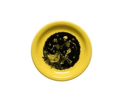 Skeleton Duet Sunflower Bistro Coupe 6 1/4 Inch Appetizer Plate