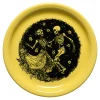 Skeleton Duet Sunflower Bistro Coupe 9 Inch Luncheon Plate