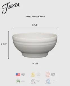 Small 5 1/8 Inch Footed Bowl 14 OZ