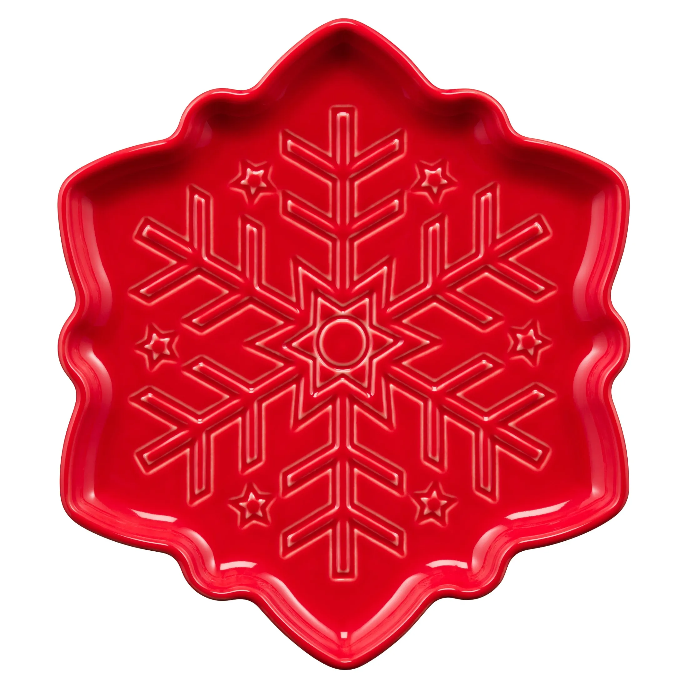 Snowflake Shaped Plate 9 Inch