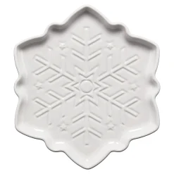 Snowflake Shaped Plate 9 Inch