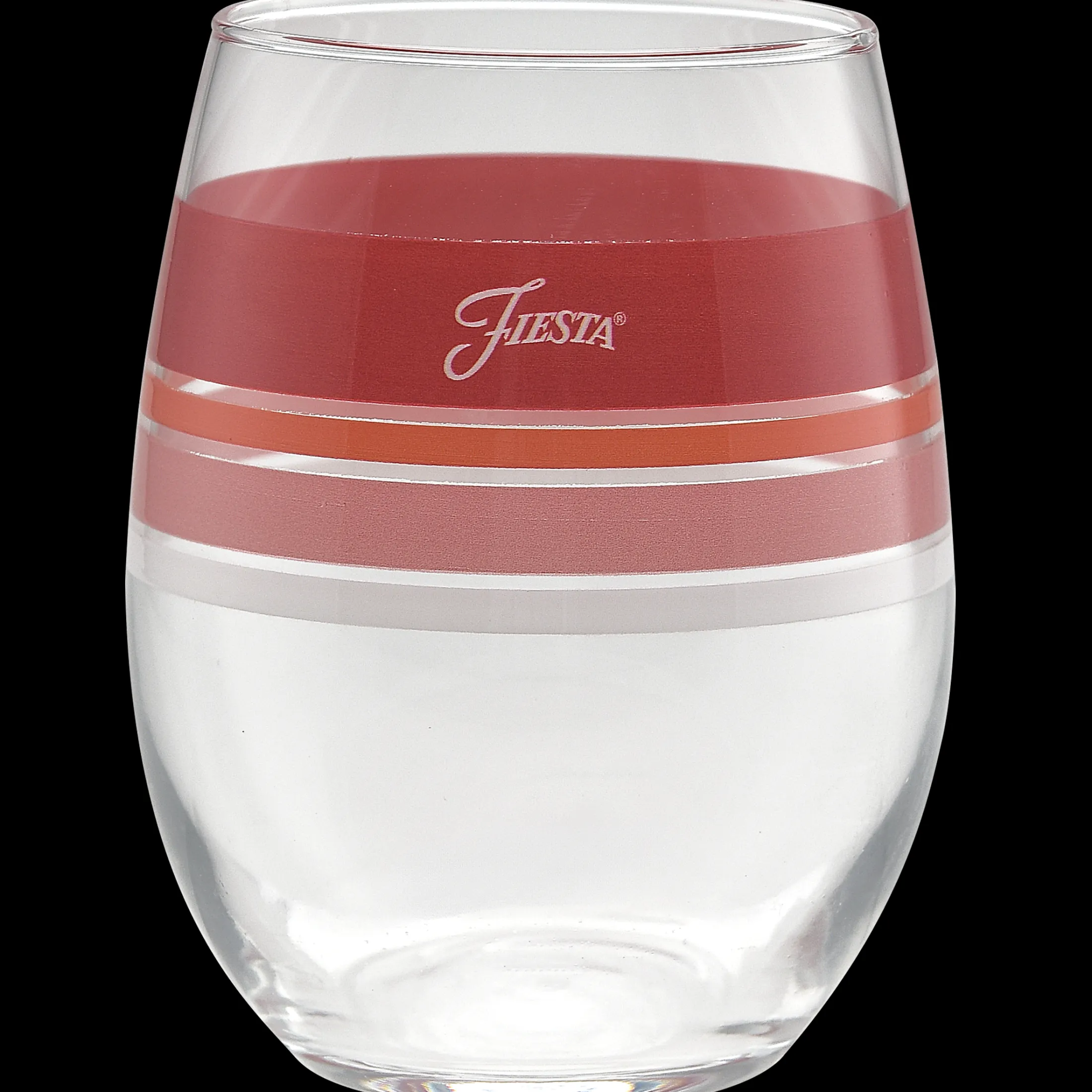 Sunset Horizon 15 oz. Edgeline Stemless Wine Glass Mixed – Set of 4
