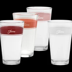 Sunset Horizon 16 oz. Frame Cooler Glass Mixed Color - Set of 4
