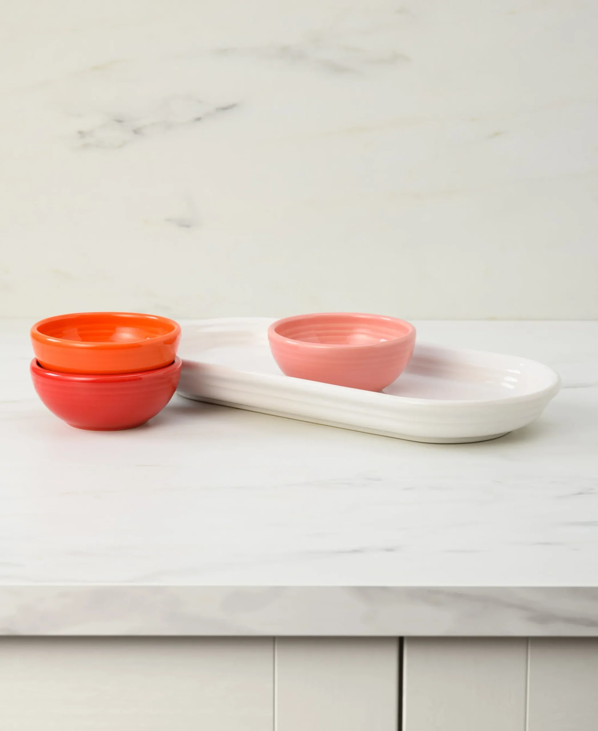 Sunset Horizon Mixed Colors 4-Piece Condiment Set