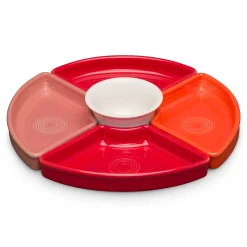 Sunset Horizon 5-Piece Mixed Colors Entertaining Set 8 1/5 Inch