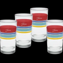 Vibrant 7 oz. Edgeline Juice Glass, Set of 4