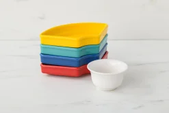 Vibrant 5-Piece Mixed Colors Entertaining Set 8 1/5 Inch