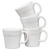 White 15 OZ Set of 4 Tapered Mugs