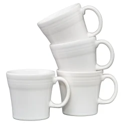 White 15 OZ Set of 4 Tapered Mugs
