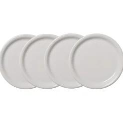 White Bistro Coupe 10 1/2 Inch Dinner Plate, Set of 4