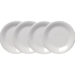 White Classic Rim 10 1/2 Inch Dinner Plate, Set of 4