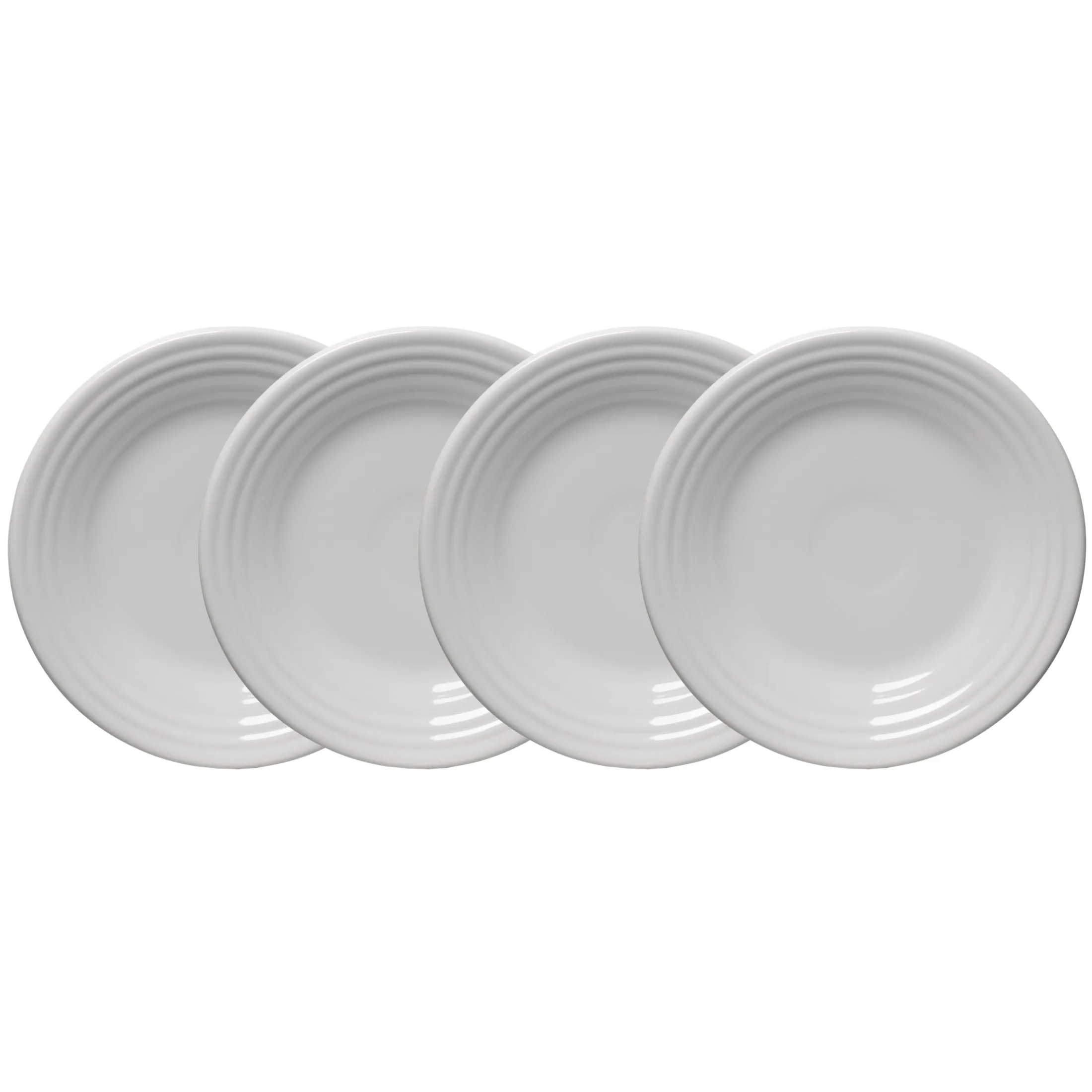 White Classic Rim 9 Inch Luncheon Plate, Set of 4