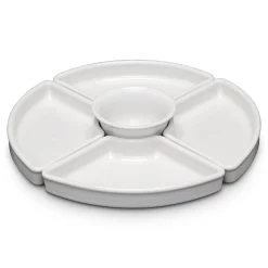 White 5-Piece Entertaining Set 8 1/5 Inch