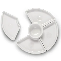 White 5-Piece Entertaining Set 8 1/5 Inch